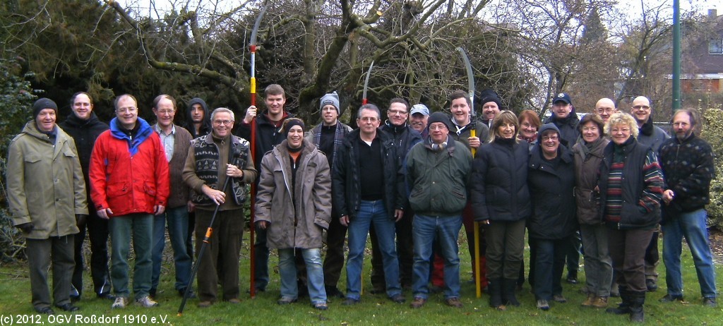 Fachwarteausbildung beim OGV Rodorf 1910 e.V. am 28. Januar 2012